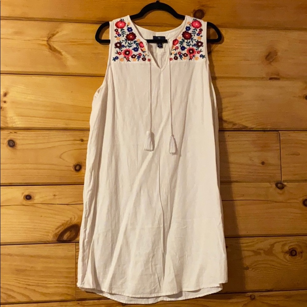 Linen white dress